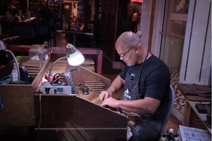 Cigar Maker at Work in Ybor City Cigar Maker at Work in Ybor City