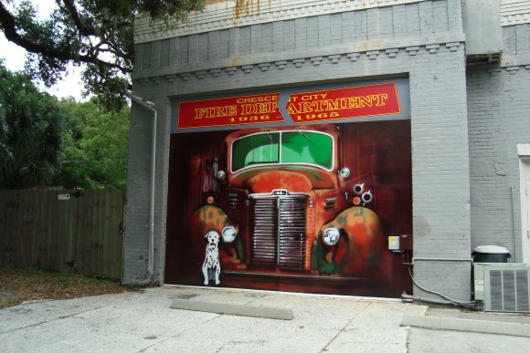 Crescent City Florida Fire Dept Mural