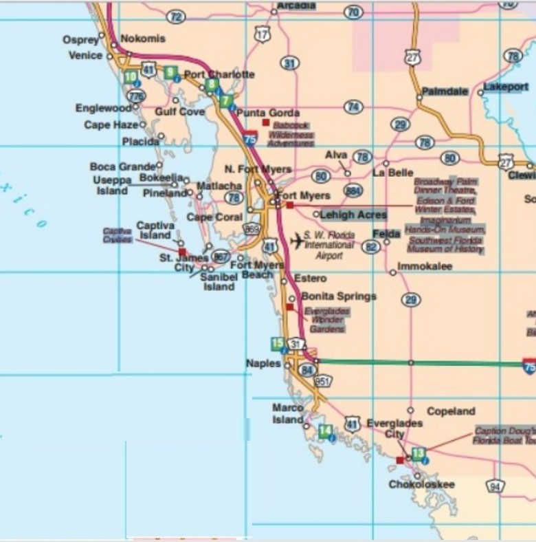 Florida Road Maps Statewide and Regional, Printable and Zoomable Florida Road Maps Statewide and Regional, Printable and Zoomable